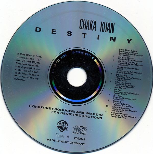 Chaka Khan  Destiny : CD
